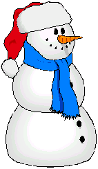 Snowman in Santa Hat